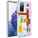Samsung Galaxy S20 FE Uyumlu Kılıf Airbag Kenarlı Renkli Desenli Silikon Zore Elegans Kapak