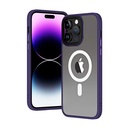 Apple iPhone 13 Pro Uyumlu Kılıf Wireless Şarj Özellikli Zore Hibrit M-safe Kapak