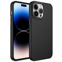 Apple iPhone 13 Pro Max Uyumlu Kılıf Metal Çerçeve ve Buton Tasarımlı Silikon Zore Luna Kapak