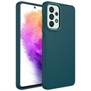 Samsung Galaxy A53 5G Uyumlu Kılıf Metal Çerçeve ve Buton Tasarımlı Silikon Zore Luna Kapak