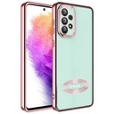 Samsung Galaxy A33 5G Uyumlu Kılıf Kamera Korumalı Logo Gösteren Zore Omega Kapak