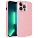 Apple iPhone 13 Pro Max Uyumlu Kılıf Kamera Korumalı Simli Lüks Zore Koton Kapak