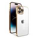 Apple iPhone 14 Pro Uyumlu Kılıf Kamera Korumalı Renkli Çerçeveli Zore Garaj Kapak
