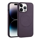 Apple iPhone 14 Pro Uyumlu Kılıf PU Deri M-safe Wireless Şarj Özellikli Zore Derix Kapak