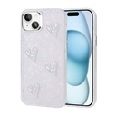 Apple iPhone 14 Uyumlu Kılıf Kabartma Figürlü Parlak Zore Eralli Silikon Kapak