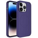 Apple iPhone 14 Pro Max Uyumlu Kılıf M-safe Wireless Şarj Özellikli Pastel Renk Silikon Zore Plas Kapak