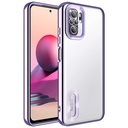 Xiaomi Redmi Note 10 Uyumlu Kılıf Kamera Korumalı Logo Gösteren Zore Omega Kapak