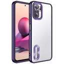 Xiaomi Redmi Note 10S Uyumlu Kılıf Kamera Korumalı Logo Gösteren Zore Omega Kapak