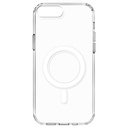 Apple iPhone 8 Plus Uyumlu Kılıf M-safe Şarj Özellikli Şeffaf Sert PC Zore Embos Kapak