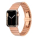 ​​​Apple Watch 38mm Uyumlu Kordon Metal Paslanmaz Klipsli KRD-79 Kayış