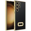 Samsung Galaxy S23 Ultra Uyumlu Kılıf Kamera Korumalı Logo Gösteren Zore Omega Kapak