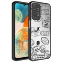 Samsung Galaxy A23 Uyumlu Kılıf Aynalı Desenli Kamera Korumalı Parlak Zore Mirror Kapak