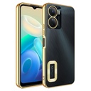 Vivo Y16 Uyumlu Kılıf Kamera Korumalı Logo Gösteren Zore Omega Kapak