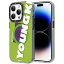 Apple iPhone 13 Pro Uyumlu Kılıf M-safe Şarj Özellikli Youngkit Binfen Serisi Yazı Temalı Kapak