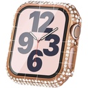 Apple Watch 7 41mm Uyumlu Zore Watch Gard 24 Kenarları Taşlı Sert PC Kasa Ve Ekran Koruyucu