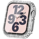 Apple Watch 7 45mm Uyumlu Zore Watch Gard 24 Kenarları Taşlı Sert PC Kasa Ve Ekran Koruyucu