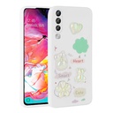 Samsung Galaxy A50 Uyumlu Kılıf Kabartma Figürlü Parlak Zore Toys Silikon Kapak