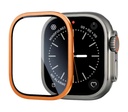 Apple Watch Ultra 49mm Uyumlu Zore ALM-01 Metal Çerçeveli Ekran Koruyucu