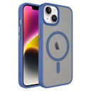 Apple iPhone 13 Uyumlu Kılıf Mat Arka Yüzey Wireless Şarj Özellikli Zore Flet M-safe Kapak