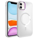 Apple iPhone 11 Uyumlu Kılıf M-safe Wireless Şarj Özellikli Zore Stil Kapak