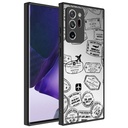 Samsung Galaxy Note 20 Ultra Uyumlu Kılıf Aynalı Desenli Kamera Korumalı Parlak Zore Mirror Kapak