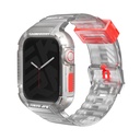 Apple Watch 7 45mm Uyumlu SkinArma Saido Sert PC Kasa Koruyuculu Silikon Kordon