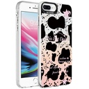 Apple iPhone 7 Plus Uyumlu Kılıf Mermer Desenli Zore Marbello Kapak