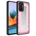 Xiaomi Redmi Note 10 Pro Uyumlu Kılıf Aynalı Desenli Kamera Korumalı Parlak Zore Mirror Kapak