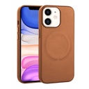 Apple iPhone 11 Uyumlu Kılıf PU Deri M-safe Wireless Şarj Özellikli Zore Derix Kapak