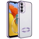 Samsung Galaxy M14 Uyumlu Kılıf Kamera Korumalı Logo Gösteren Zore Omega Kapak