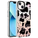 Apple iPhone 13 Uyumlu Kılıf Mermer Desenli Zore Marbello Kapak
