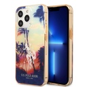 Apple iPhone 14 Pro Max Uyumlu Kılıf U.S. POLO ASSN. Renkli Ağaç Baskılı Dizayn Kapak