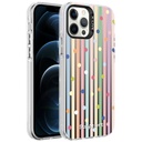 Apple iPhone 12 Pro Uyumlu Kılıf Desenli Zore Silver Sert Kapak