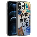 Apple iPhone 12 Pro Uyumlu Kılıf Desenli Zore Dragon Sert Kapak