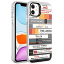 Apple iPhone 12 Uyumlu Kılıf Desenli Zore Silver Sert Kapak