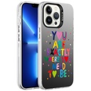 Apple iPhone 13 Pro Uyumlu Kılıf Desenli Zore Silver Sert Kapak