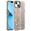 Apple iPhone 14 Uyumlu Kılıf Desenli Zore Silver Sert Kapak