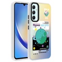 Samsung Galaxy A34 Uyumlu Kılıf Desenli Zore Dragon Sert Kapak