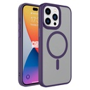 Apple iPhone 15 Pro Uyumlu Kılıf Mat Arka Yüzey Wireless Şarj Özellikli Zore Flet M-safe Kapak