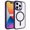 Apple iPhone 15 Pro Uyumlu Kılıf Wireless Şarj Özellikli Zore Krom M-safe Silikon Kapak