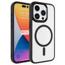 Apple iPhone 15 Pro Max Uyumlu Kılıf Wireless Şarj Özellikli Zore Krom M-safe Silikon Kapak