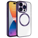 Apple iPhone 15 Pro Max Uyumlu Kılıf M-safe Wireless Şarj Özellikli Zore Setro Silikon