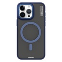 Apple iPhone 15 Pro Uyumlu Kılıf M-safe Şarj Özellikli Youngkit Rock Sand Serisi Kapak