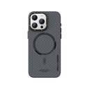 Apple iPhone 15 Pro Uyumlu Kılıf Recci Machinist Serisi M-safe Şarj Özellikli Magnetik Karbon Kapak