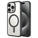 Apple iPhone 15 Pro Max Uyumlu Kılıf Wireless Şarj Özellikli Sert PC Zore Mat Riksos M-safe Kapak