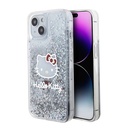 Apple iPhone 15 Uyumlu Kılıf Hello Kitty Orjinal Lisanslı İkonik Sıvılı Glitter Kapak