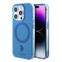 Apple iPhone 15 Pro Uyumlu Kılıf U.S. Polo Assn. Orjinal Lisanslı M-safe Şarj Özellikli Transparan Tasarım Kapak