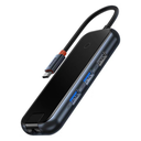 Baseus AcmeJoy Serisi 5 in 1 Çevirici Dönüştürücü HUB Type-C to 2xUSB 3.0 + USB 2.0 + USB-C PD + RJ45