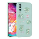 Samsung Galaxy A70 Uyumlu Kılıf Kabartma Figürlü Parlak Zore Toys Silikon Kapak