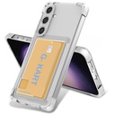 Samsung Galaxy S24 Plus Uyumlu Kılıf Airbag Tasarımlı Şeffaf Kartlıklı Zore G-Kart Kapak